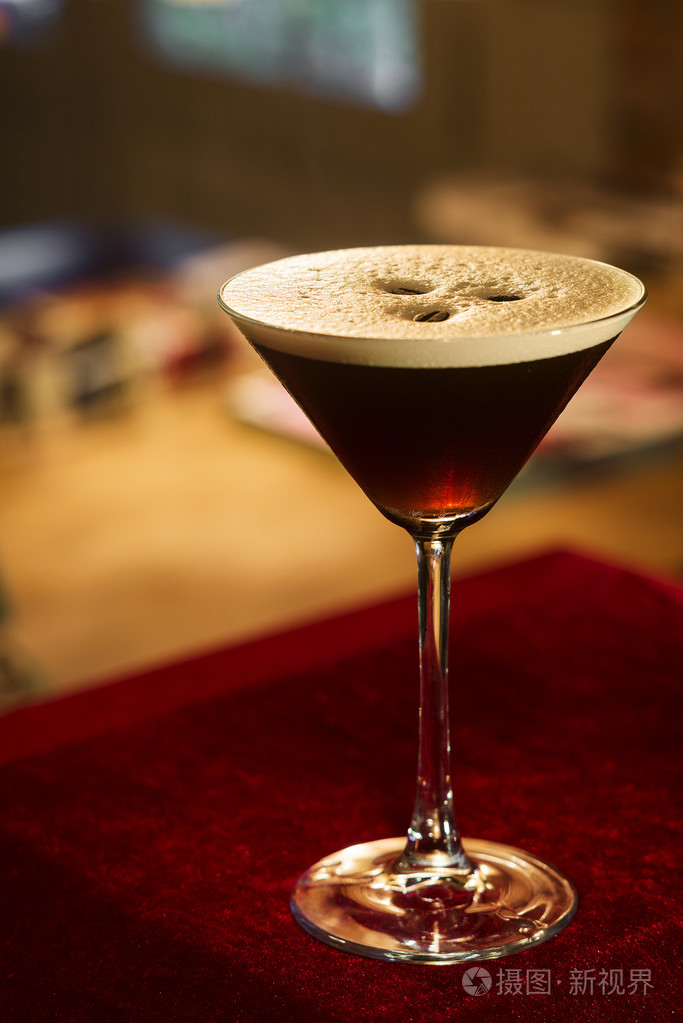 意式咖啡咖啡马提尼鸡尾酒