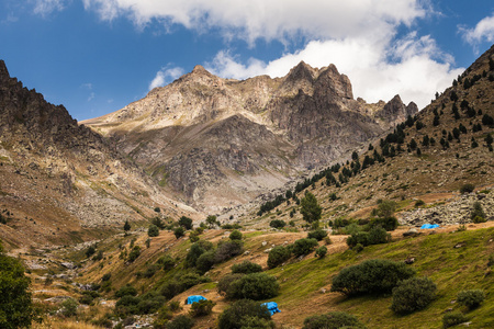 美丽的风景与土耳其高山图片