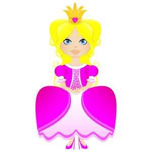 可爱的小公主的插图