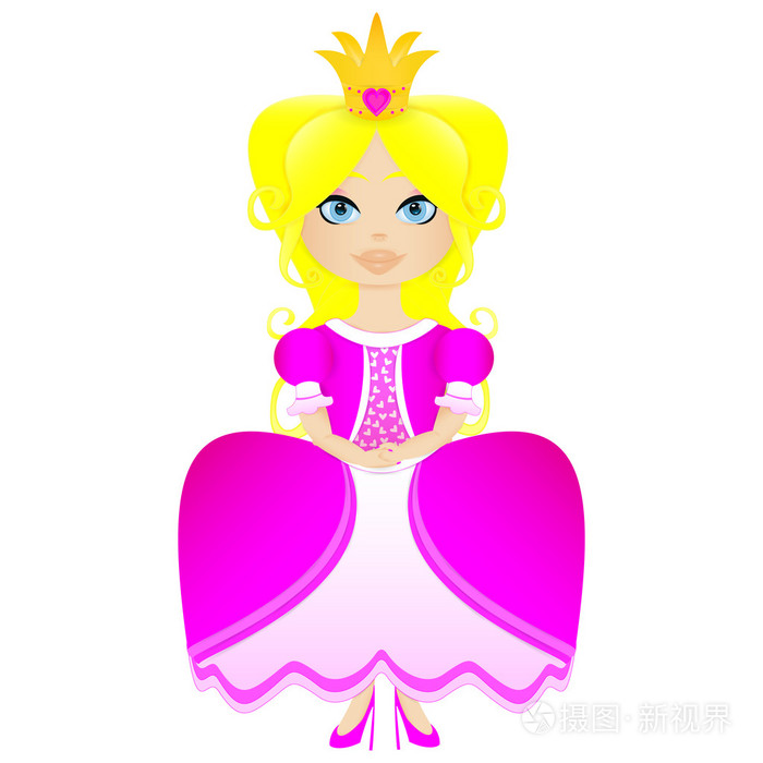 可爱的小公主的插图