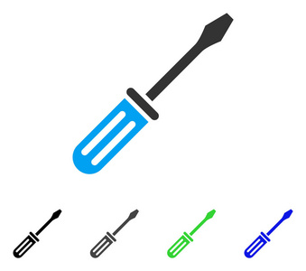 螺丝刀平图标