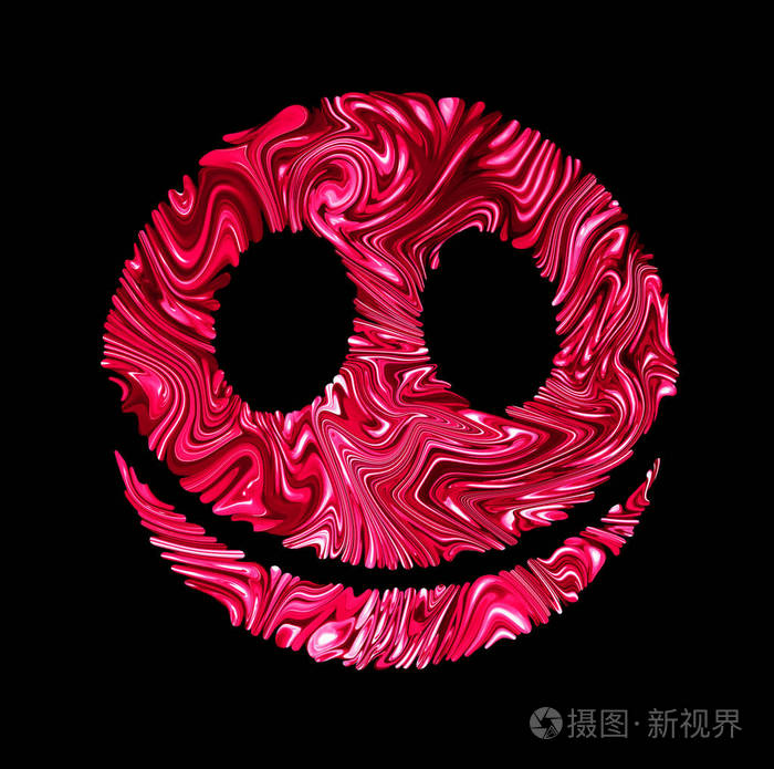 红色的笑脸图
