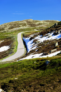 挪威道路景观山