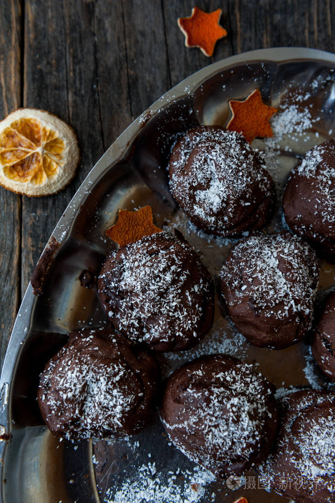 巧克力朱古力质朴的背景