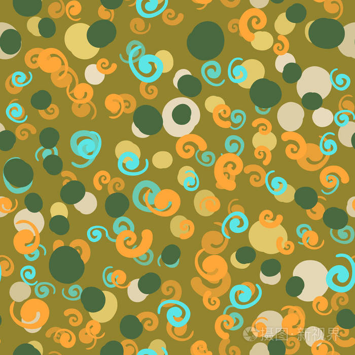 原始风格没头脑打印不同斑点杂交和点