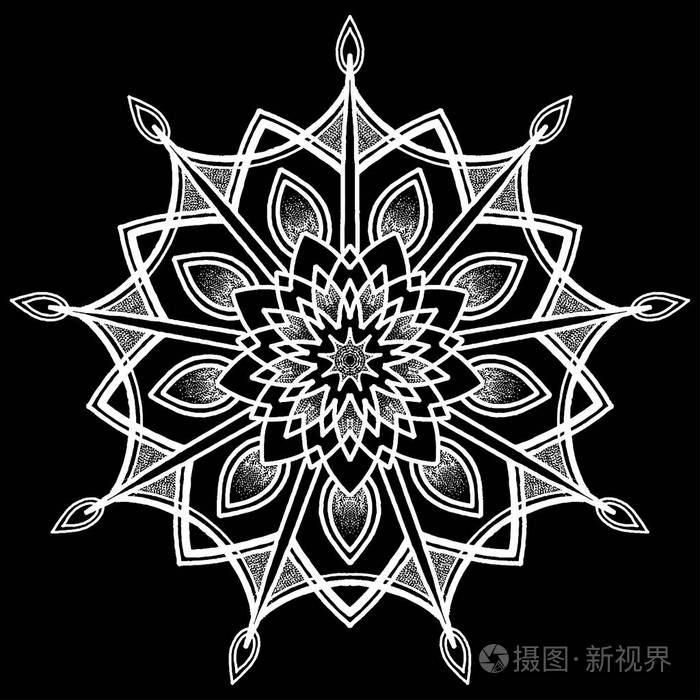 装饰的圆形图案设计涂鸦