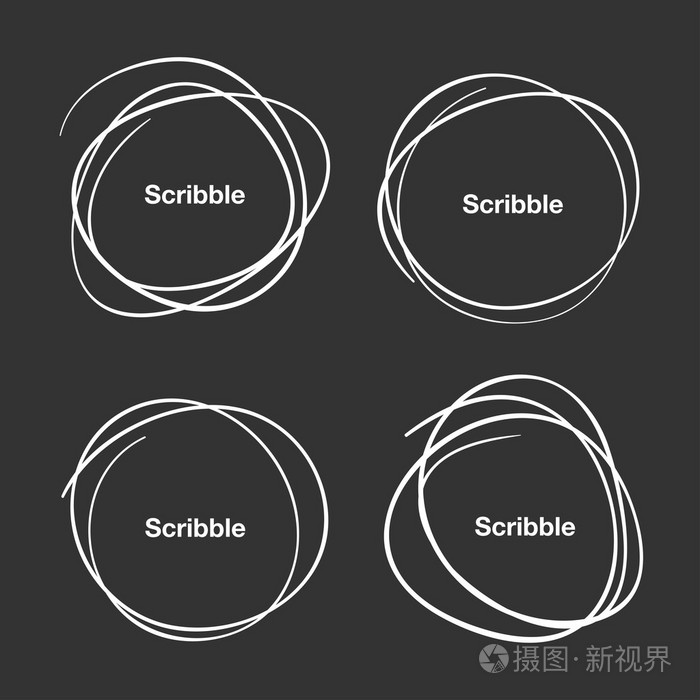 白手绘涂鸦圈一套