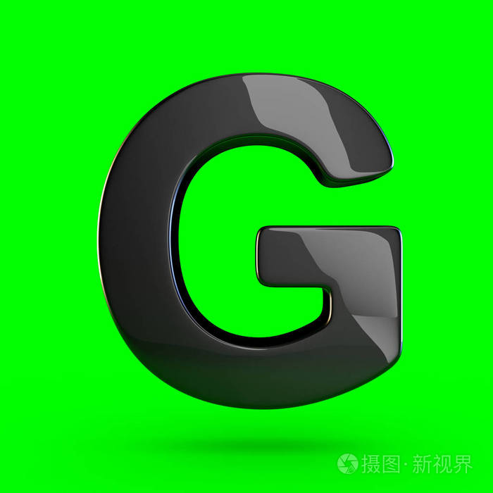 黑色字母大写g