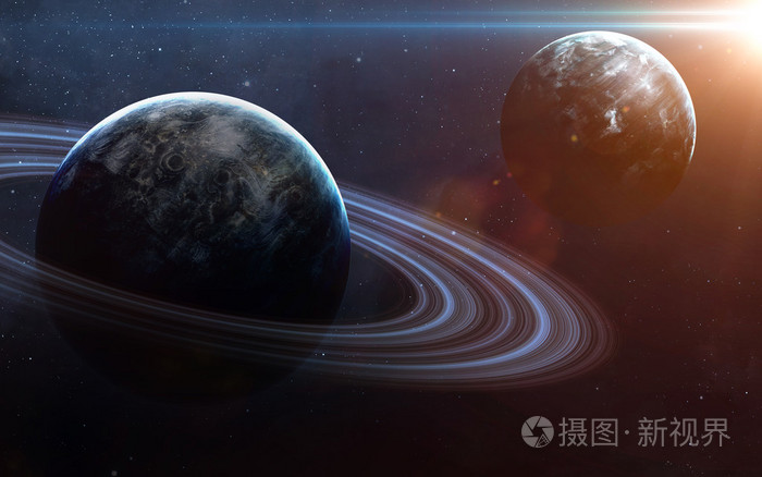 无限空间背景与星云和恒星。这个由美国国家航空航天局提供的图像元素