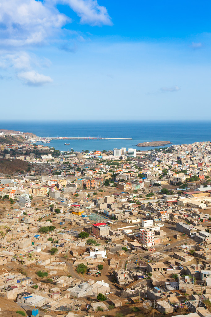 佛得角首都圣地亚哥普拉亚市风景