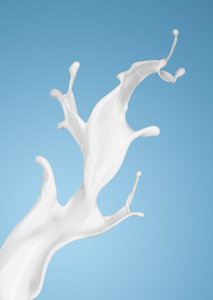牛奶或白色的液体飞溅照片