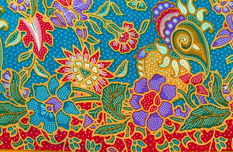 一般传统泰国风格本土面料编织的纹理。