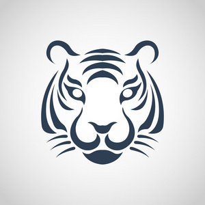 老虎的标志矢量图片