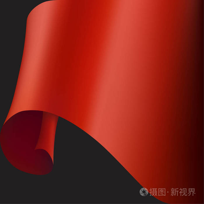 红纸空白矢量图