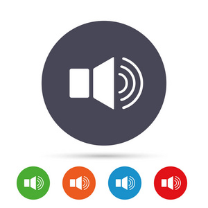 扬声器音量标志图标照片