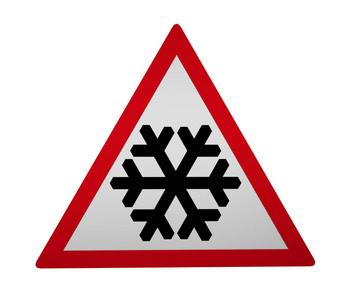交通标志 雪或冰平滑性