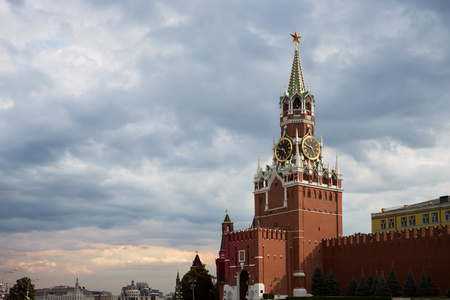 莫斯科克里姆林宫。严整 钟。红色的正方形。教科文组织世界