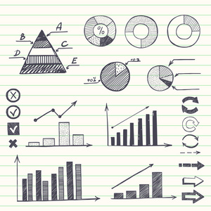 手绘草图图表集照片