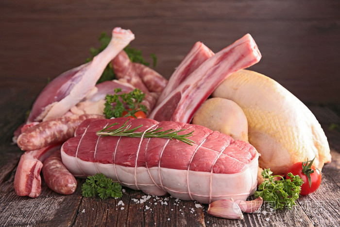 各种原料肉