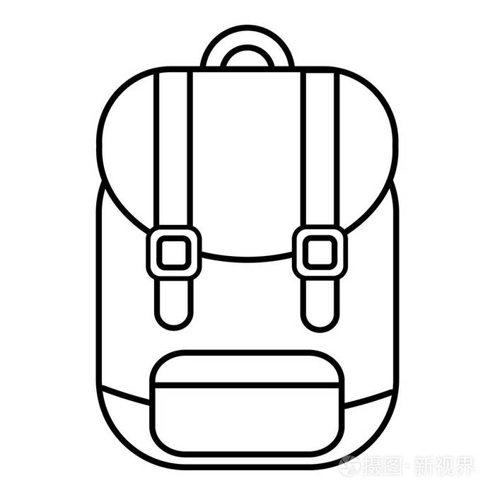 背包图标,轮廓线条样式插画-正版商用图片0dho8r-摄图新视界