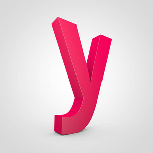 粉红色的小写字母 Y