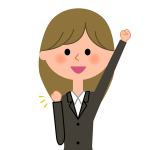 年轻的女商人,胜利暂停照片