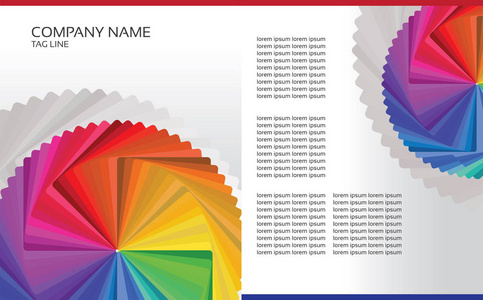 宣传册模板多彩设计图片