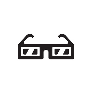 3d 眼镜图标 支持向量设计 eps10