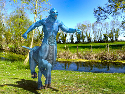 3d cg 渲染的半人马座照片