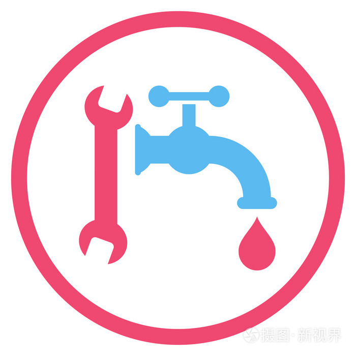 水暖平面矢量图标