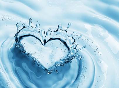 蓝色气泡水图片