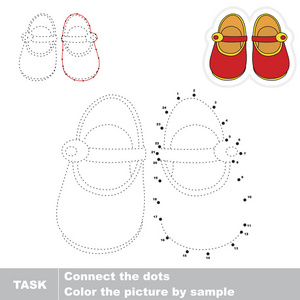 红凉鞋。点点对孩子的教育游戏