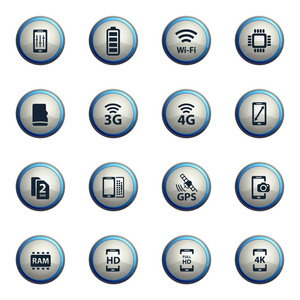 smarthone 规格只是图标照片