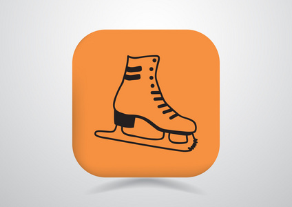 滑冰鞋 web 图标