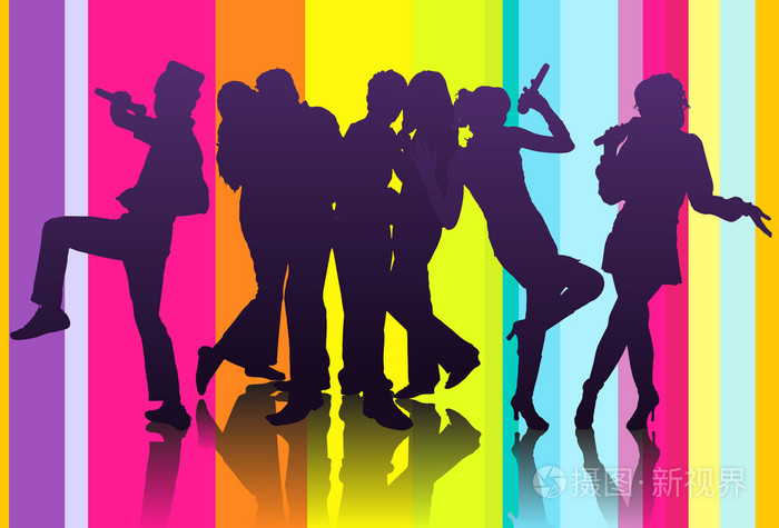 卡拉ok 晚会背景