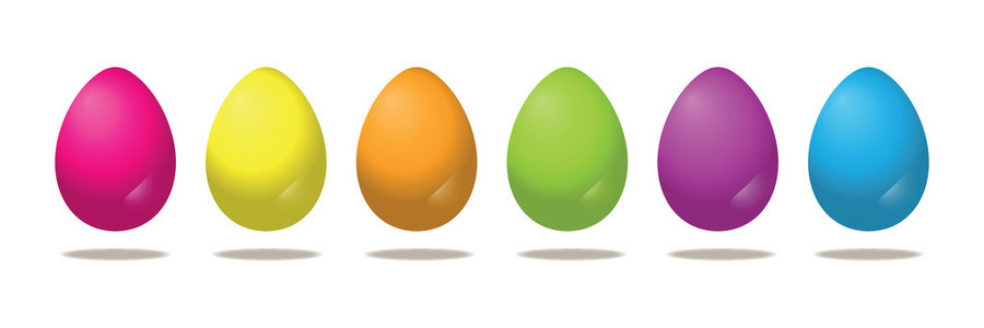 组的颜色的复活节彩蛋