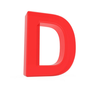 红色字母 d