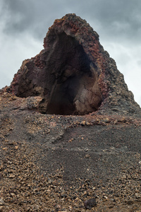 在火山地区的地质形成