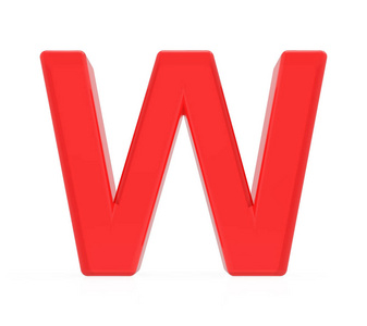 红色字母 w照片