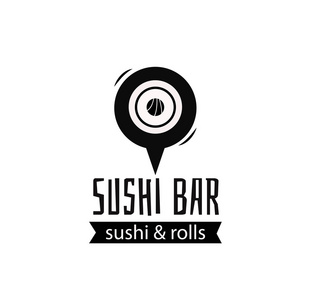 寿司标志矢量图