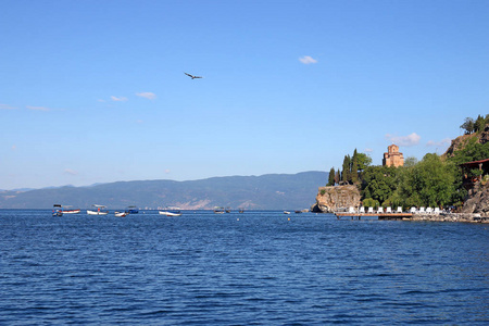 Jovan 银生教会马其顿奥赫里德湖景观