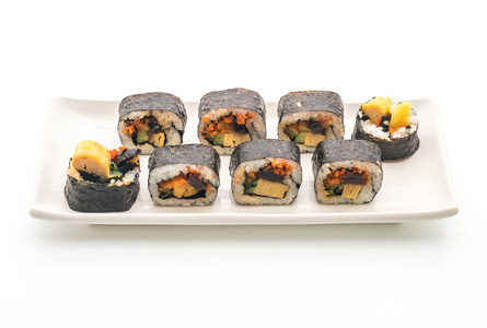 寿司卷日本的食物风格