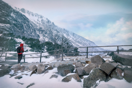 高雪山的冬景