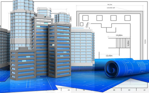 城市建筑的插图