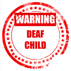 聋哑儿童标志