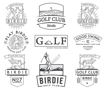 高尔夫徽章和标签第 2 卷.