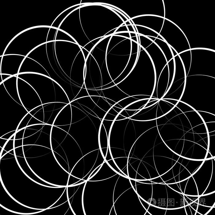 抽象的分散的圆形状