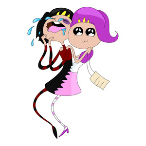 有趣的连体双胞胎仙女图片