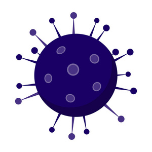 在公寓里的细菌图标圈孤立地展示网站照片