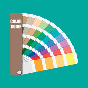 颜色色板.颜色调色板指南照片